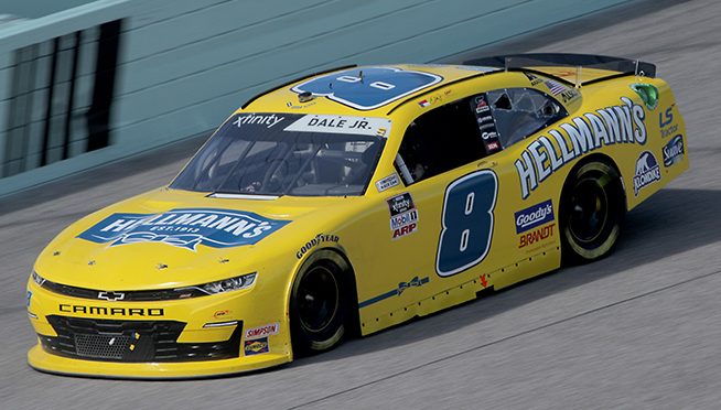Featured Image for Earnhardt Jr. Makes 2020 NXS Return in Familiar Hellmann’s Colors with Unilever Partnership Extension