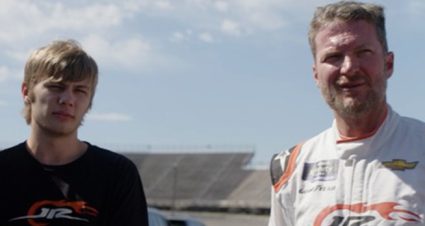 Dale Jr. and Carson Kvapil