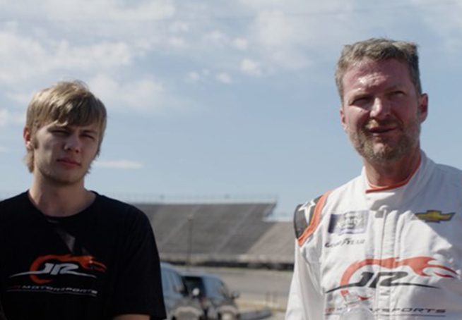 Dale Jr. and Carson Kvapil