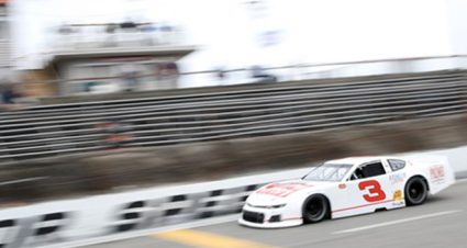 No. 3 Car Racing on Track