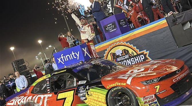 Featured image for Allgaier Rallies, Gives JR Motorsports Another NASCAR Xfinity Series Title