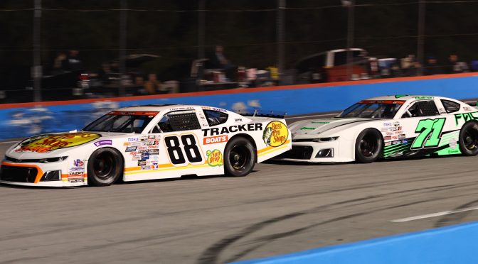 Featured image for Hall Wins CARS Tour Debut for JRM, Caden Kvapil Nets Sixth at New River