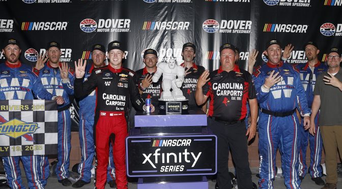 Featured Image for 99 and Counting: Zilisch Outruns Rain to Win at Dover