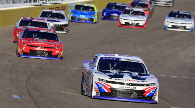 Featured image for Zilisch, Allgaier Lead JRM in Round of 8 Playoffs Opener at Las Vegas Motor Speedway