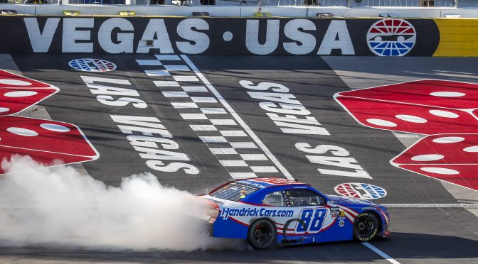 Featured Image for Larson Leads JRM to Third Straight Victory with Win at Las Vegas; Allgaier, Smith Top-Five